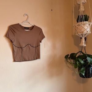 Corset Style Crop Top